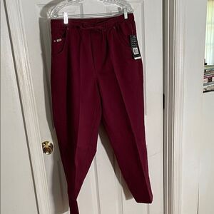 Womens Blassport Burgundy Pants